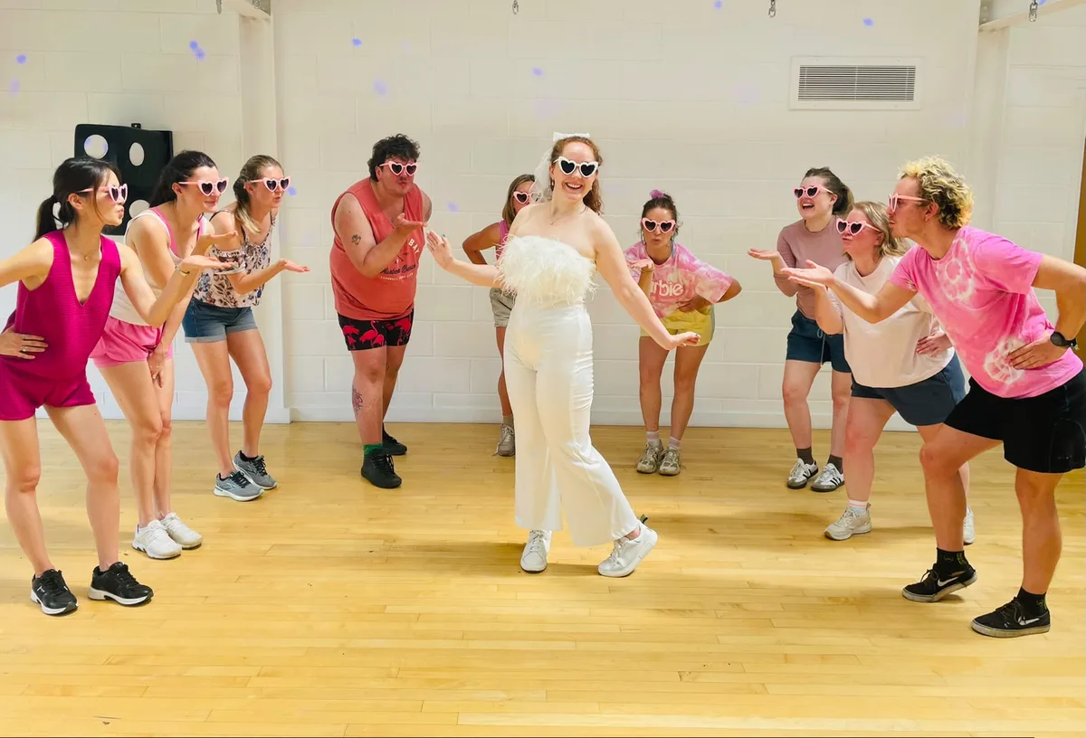 Barbie hen party dance class in Leicester
